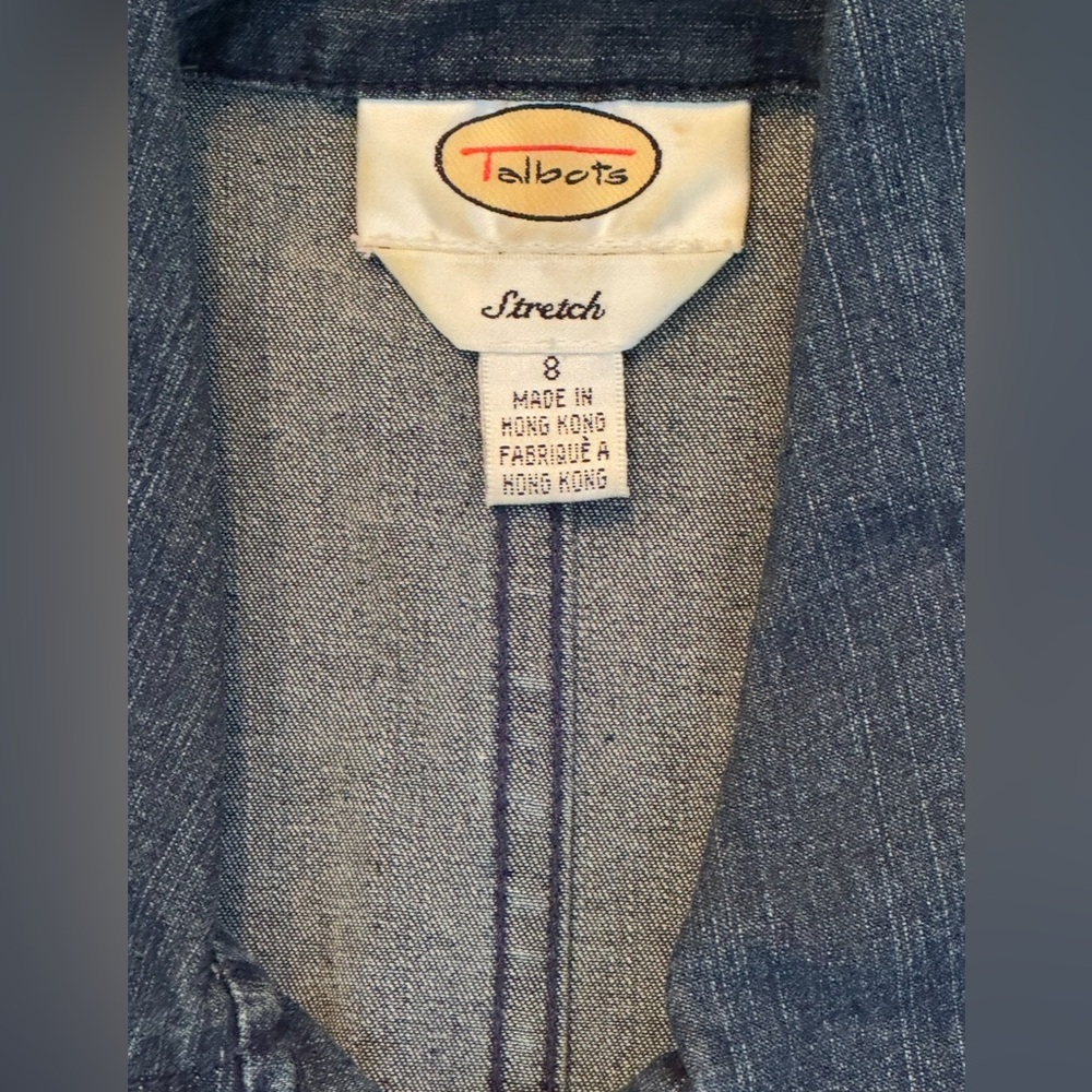 Talbots Stretch Denim Jacket - Picture 2 of 2
